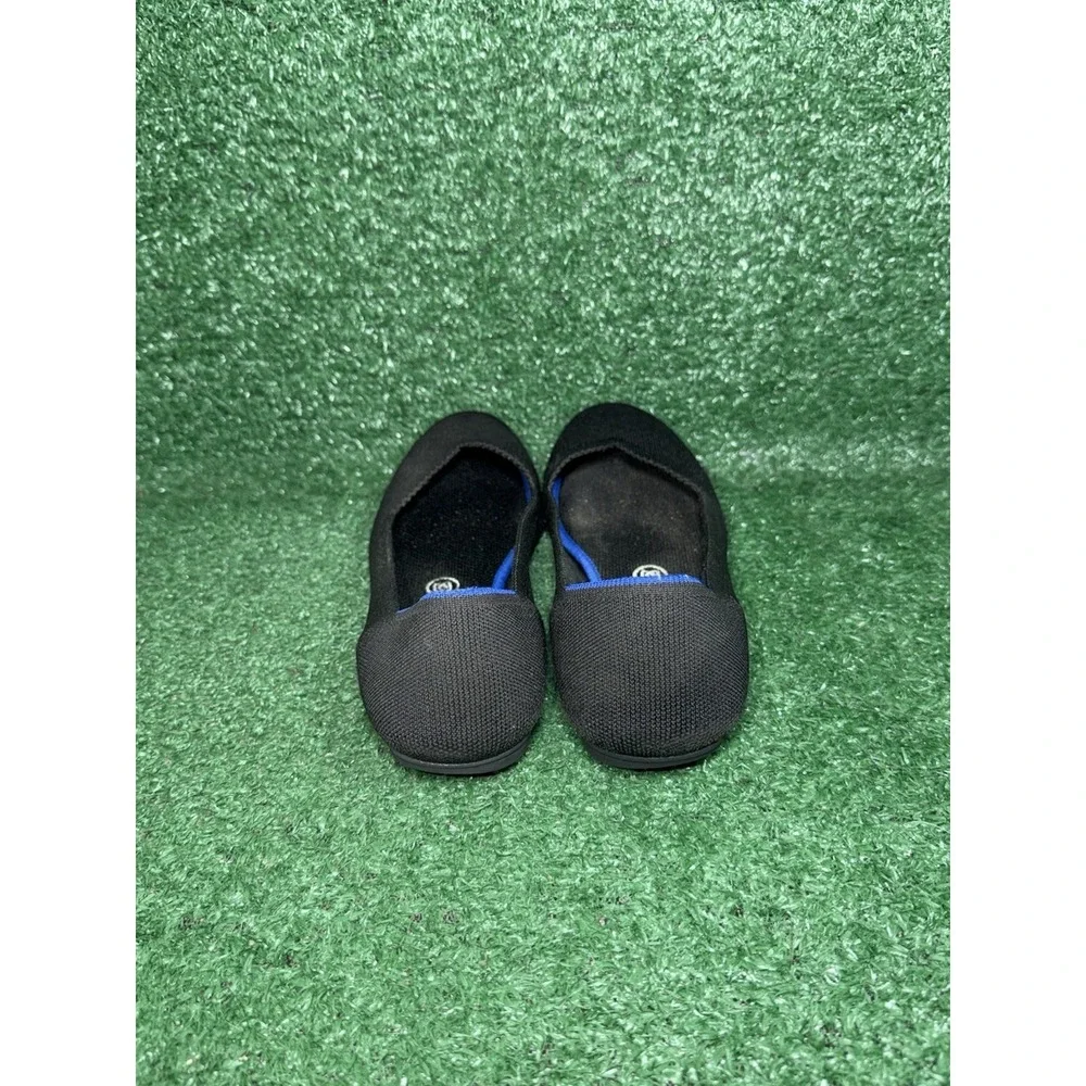Rothy's Shoes Womens Size 9 Black The Flat Knit Ballet Flats Round Toe Casual‎